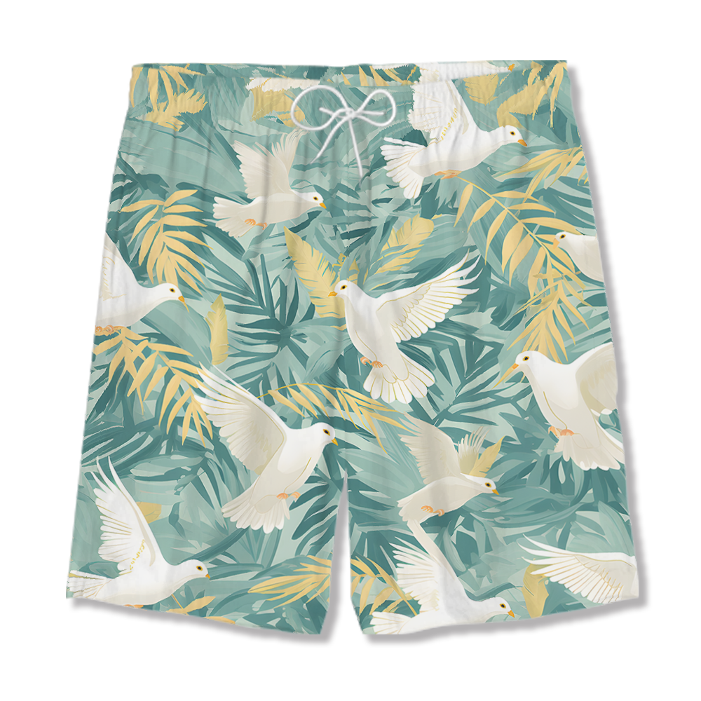 The Dove With Green Branches Christian Hawaiian Shirt 