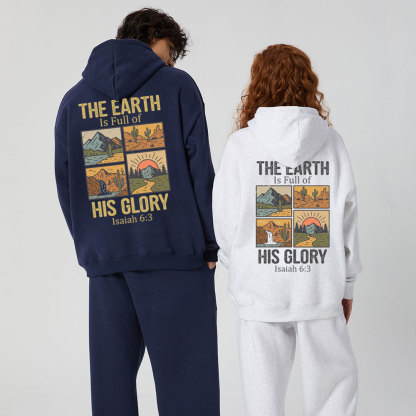 The Earth Is Full Of His Glory Christian Premium Fleece Hoodie Set