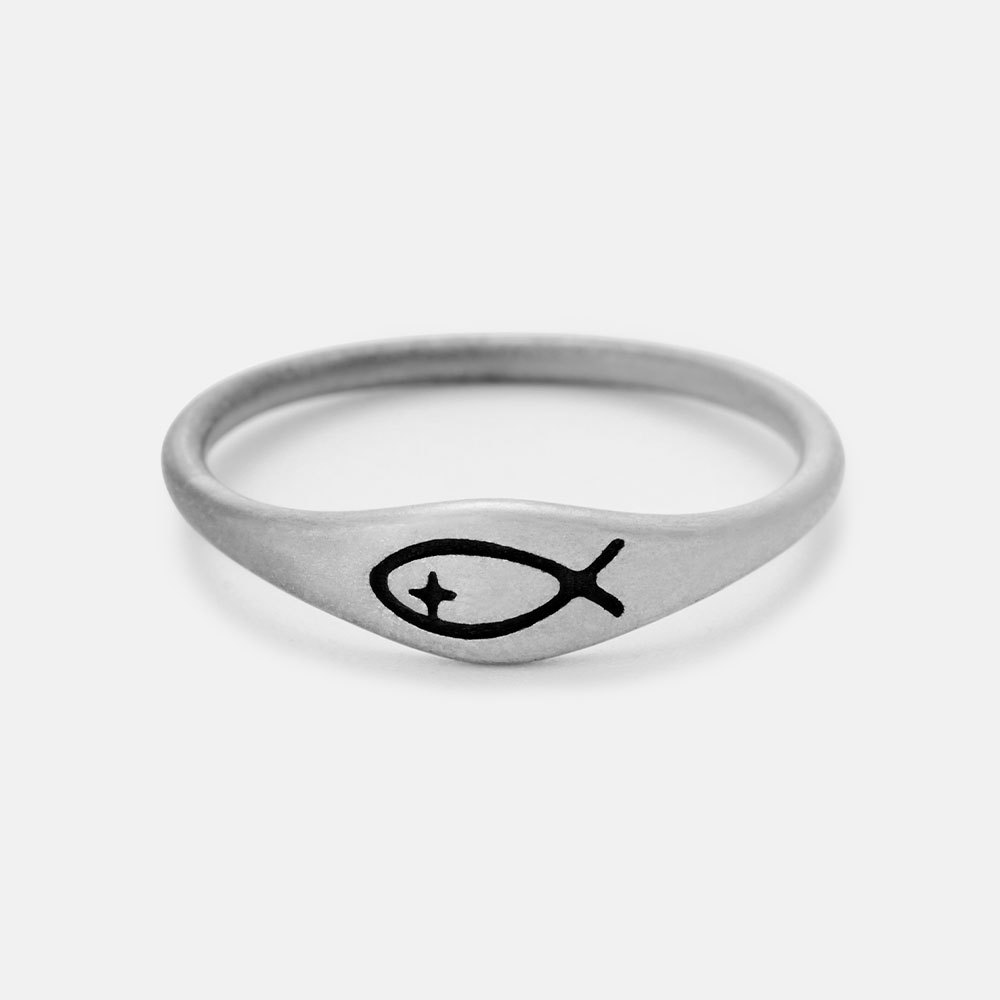 The Fish Christian 925 Sterling Silver Ring