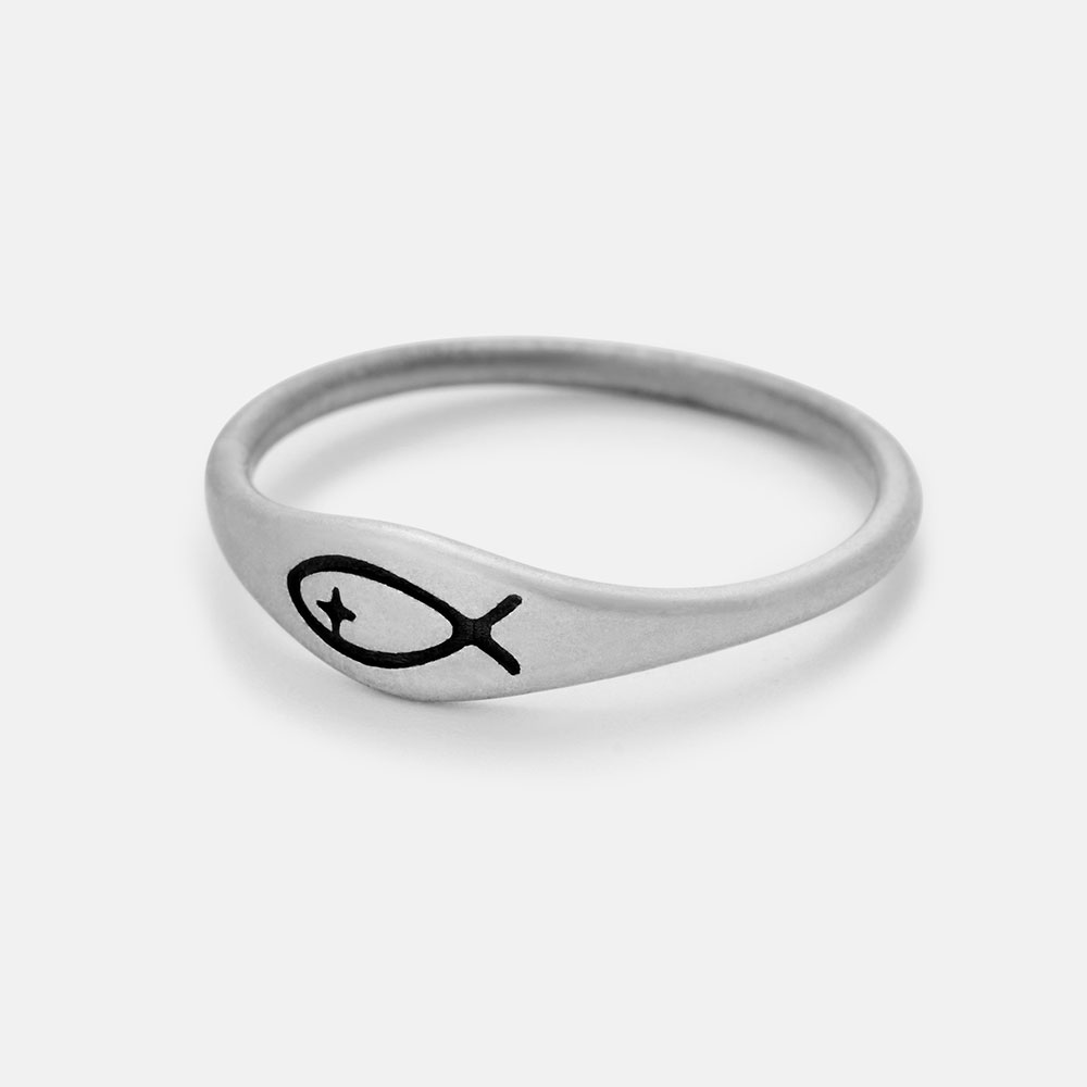 The Fish Christian 925 Sterling Silver Ring