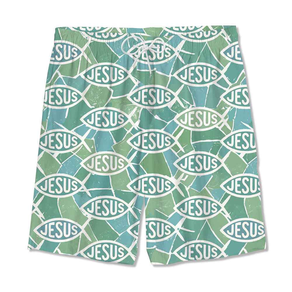The Fisherman Green Christian Hawaiian Shirt 