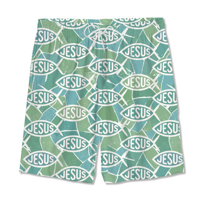 The Fisherman Green Christian Hawaiian Shirt 