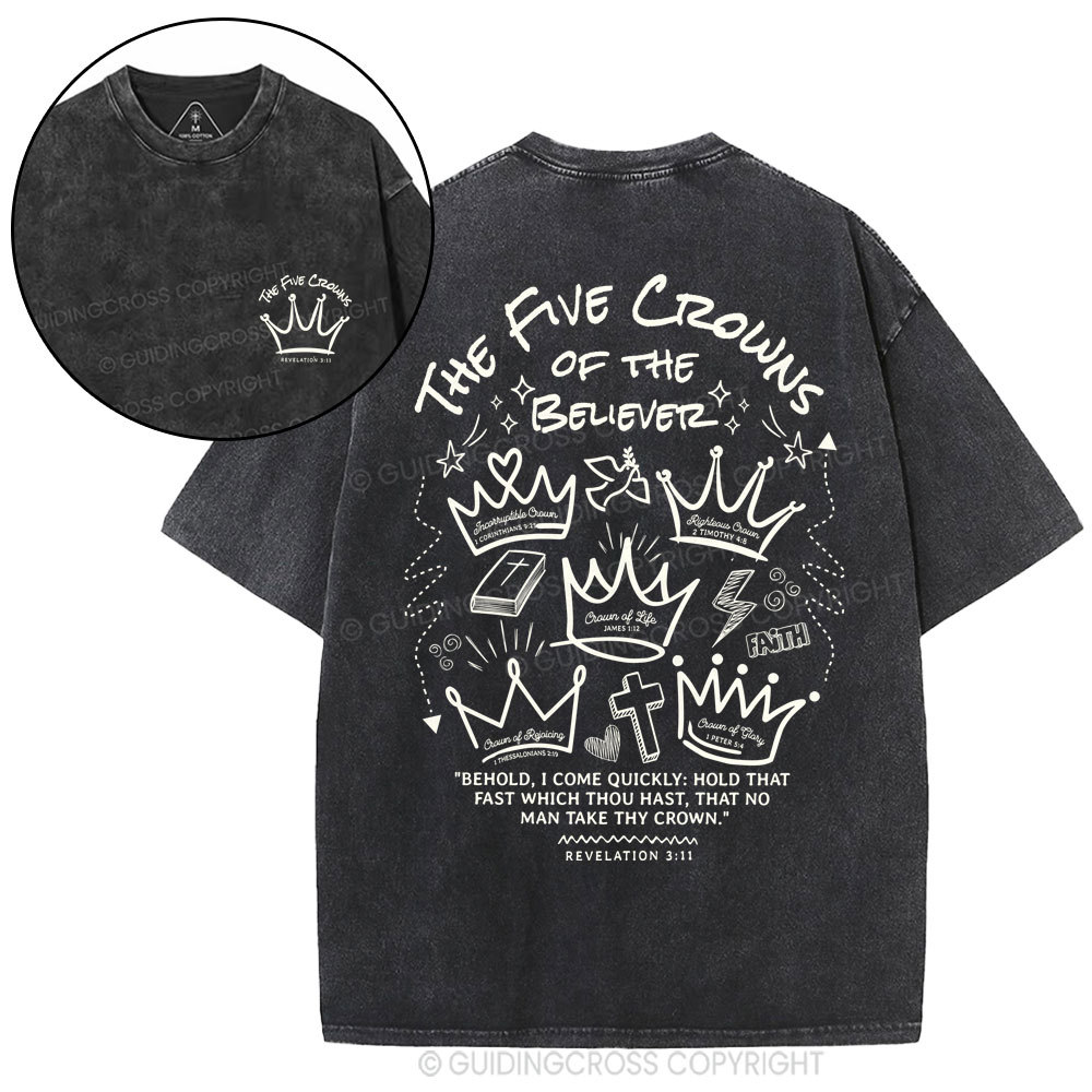 The Five Crowns Christian Washed T-Shirt