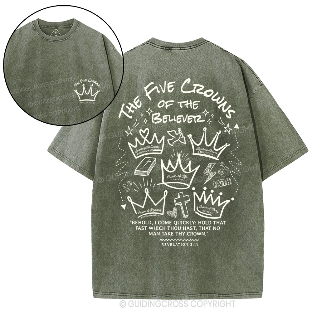 The Five Crowns Christian Washed T-Shirt