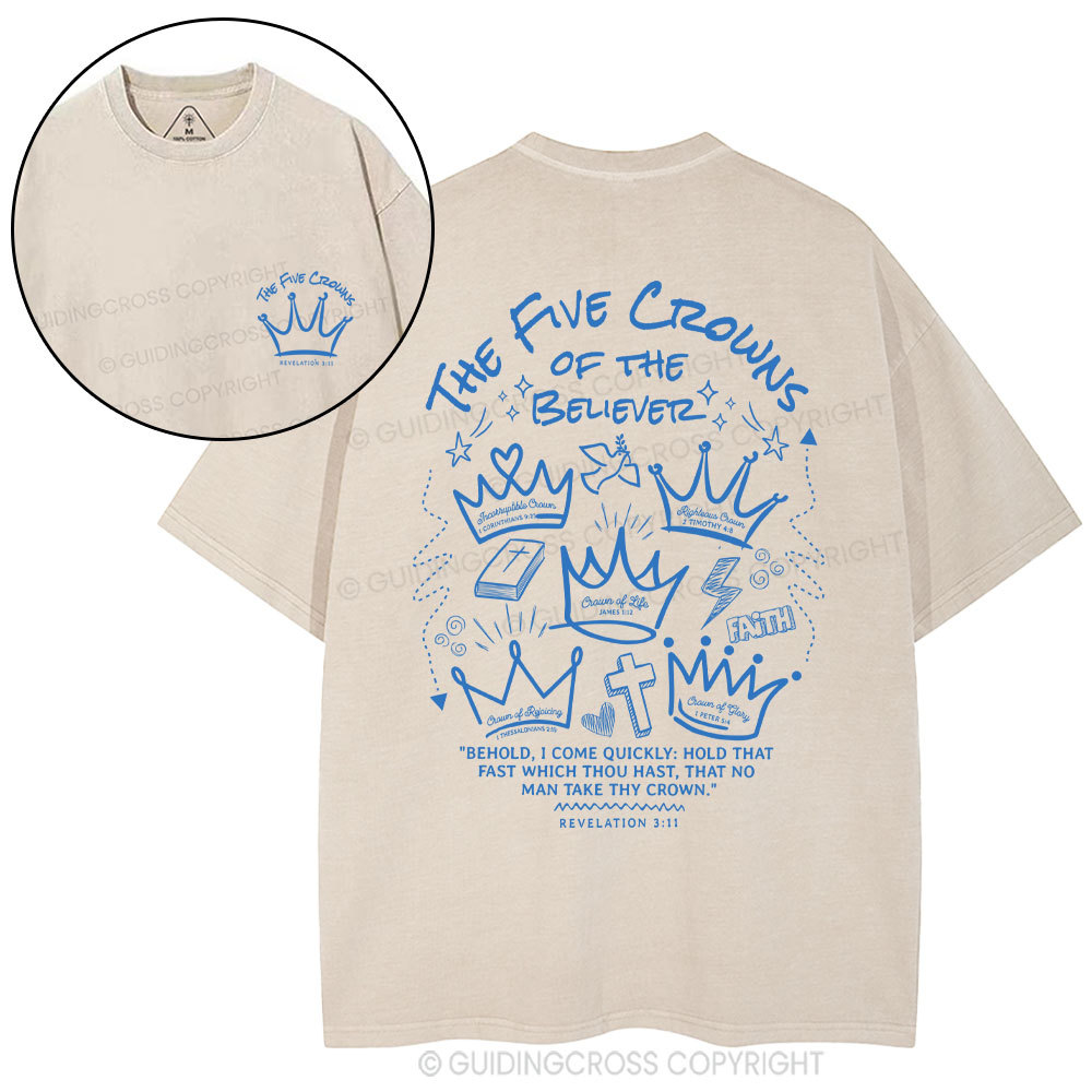 The Five Crowns Christian Washed T-Shirt