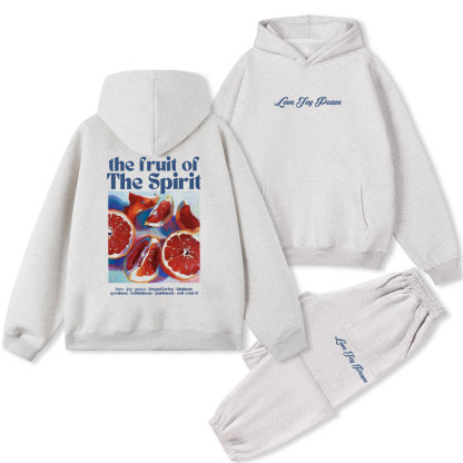 The Fruit Of The Spirit Christian Fleece Hoodie Set