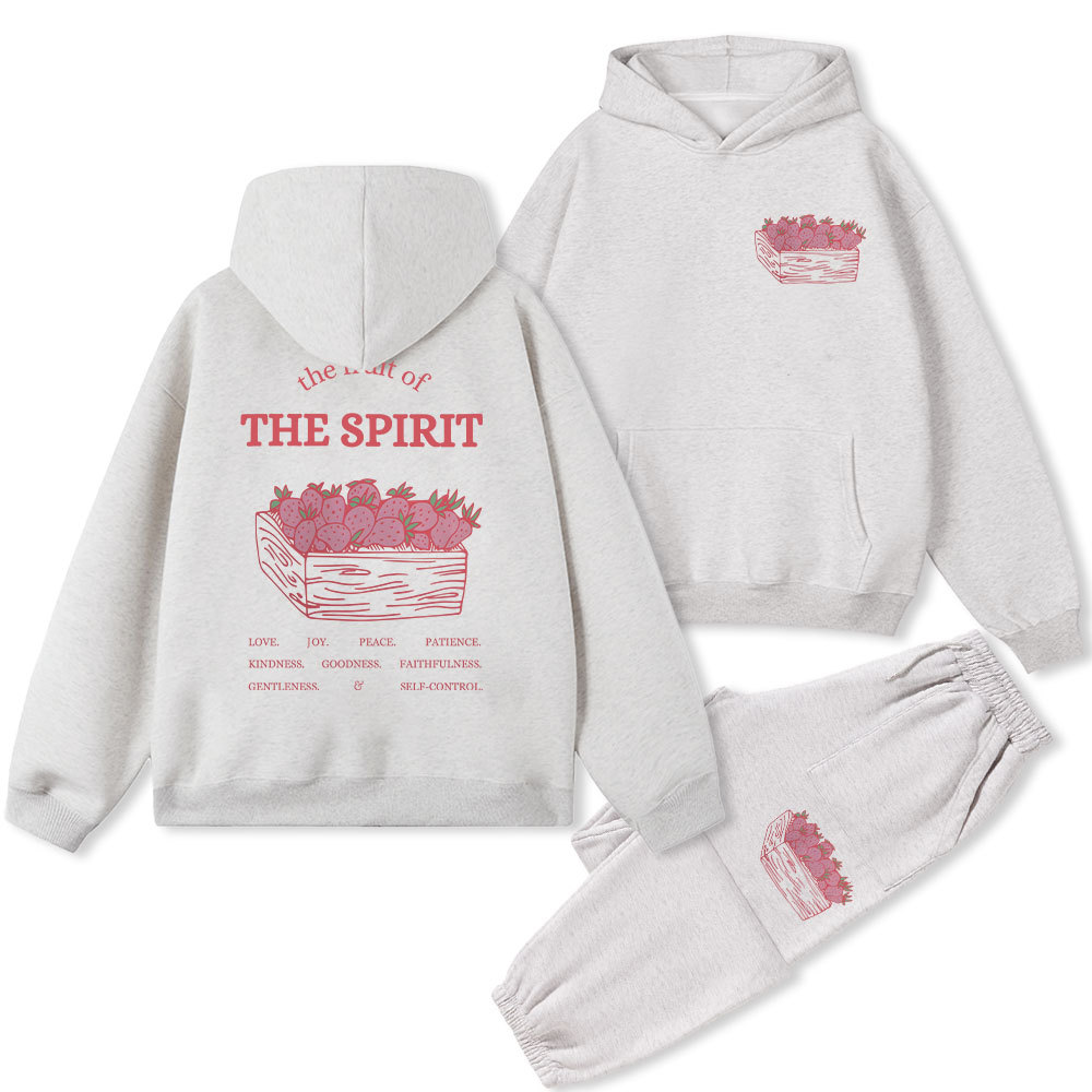 The Fruit Of The Spirit Christian Fleece Hoodie Set