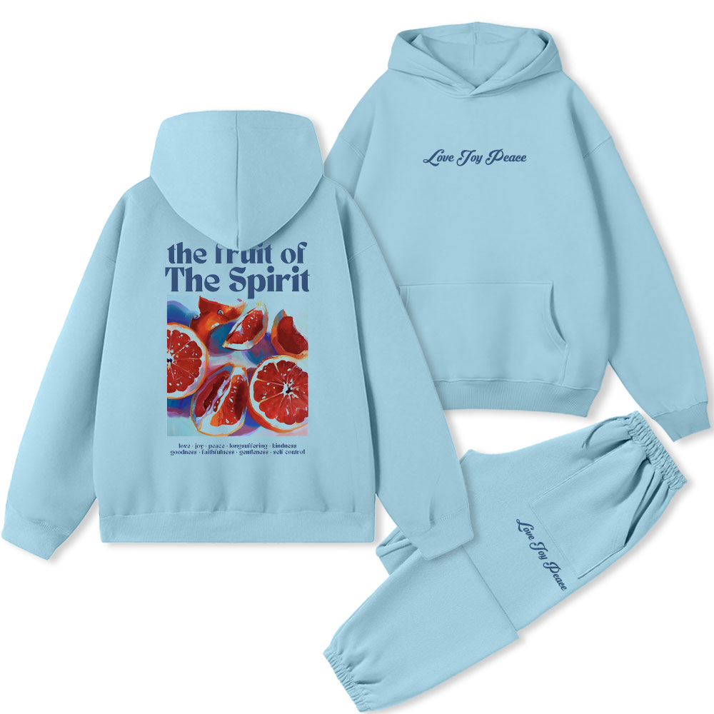 The Fruit Of The Spirit Christian Fleece Hoodie Set