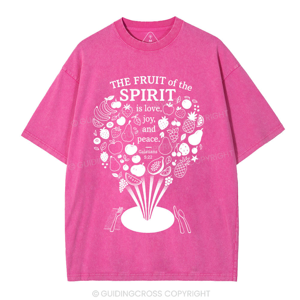 The Fruit Of The Spirit Christian Washed T-Shirt