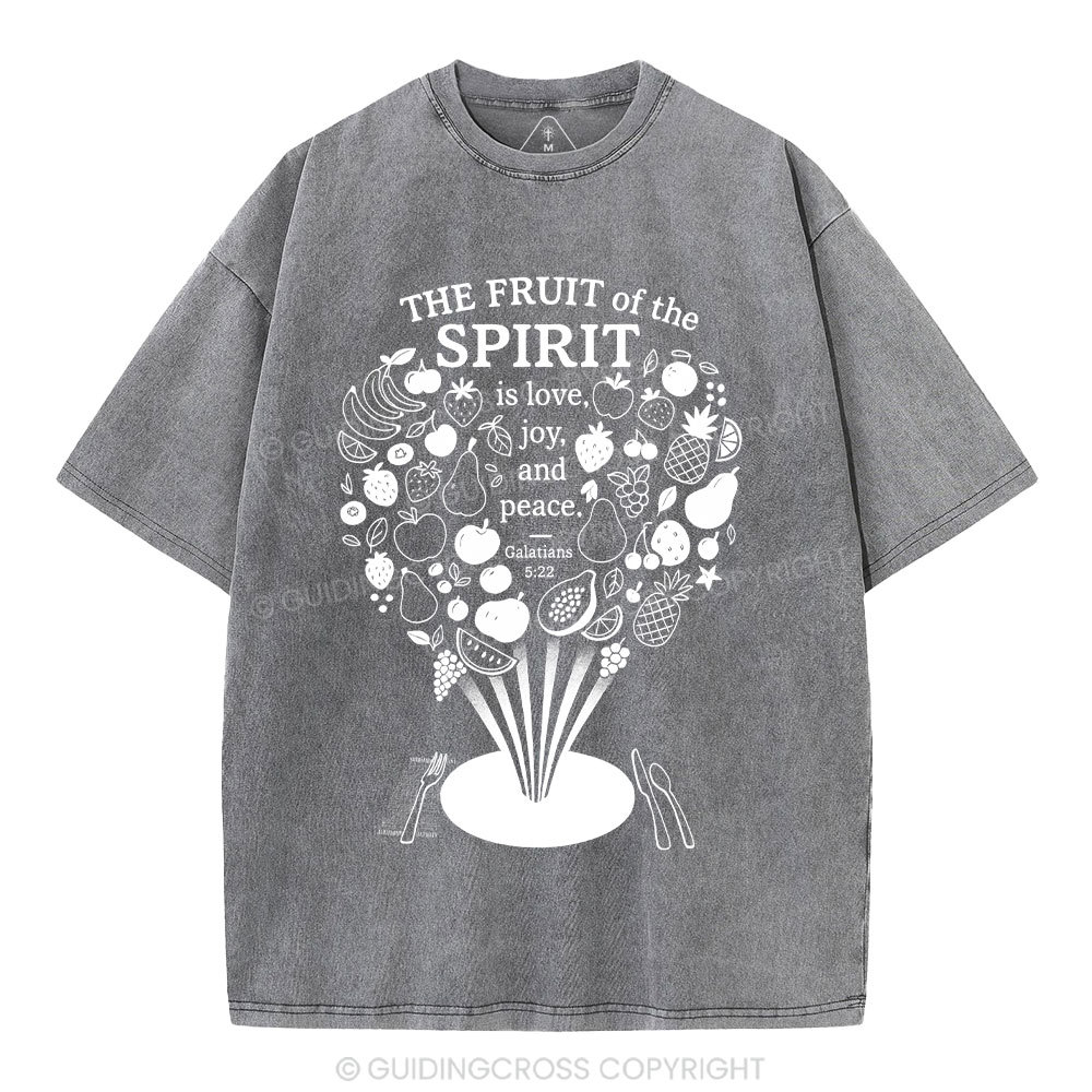 The Fruit Of The Spirit Christian Washed T-Shirt