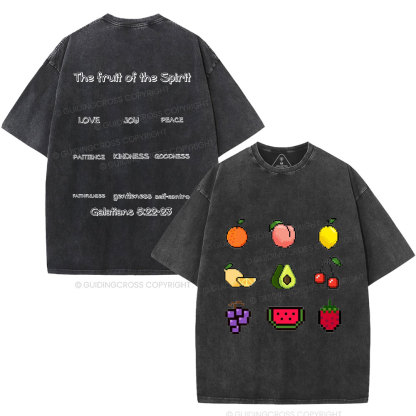 The Fruit Of The Spirit Christian Washed T-Shirt