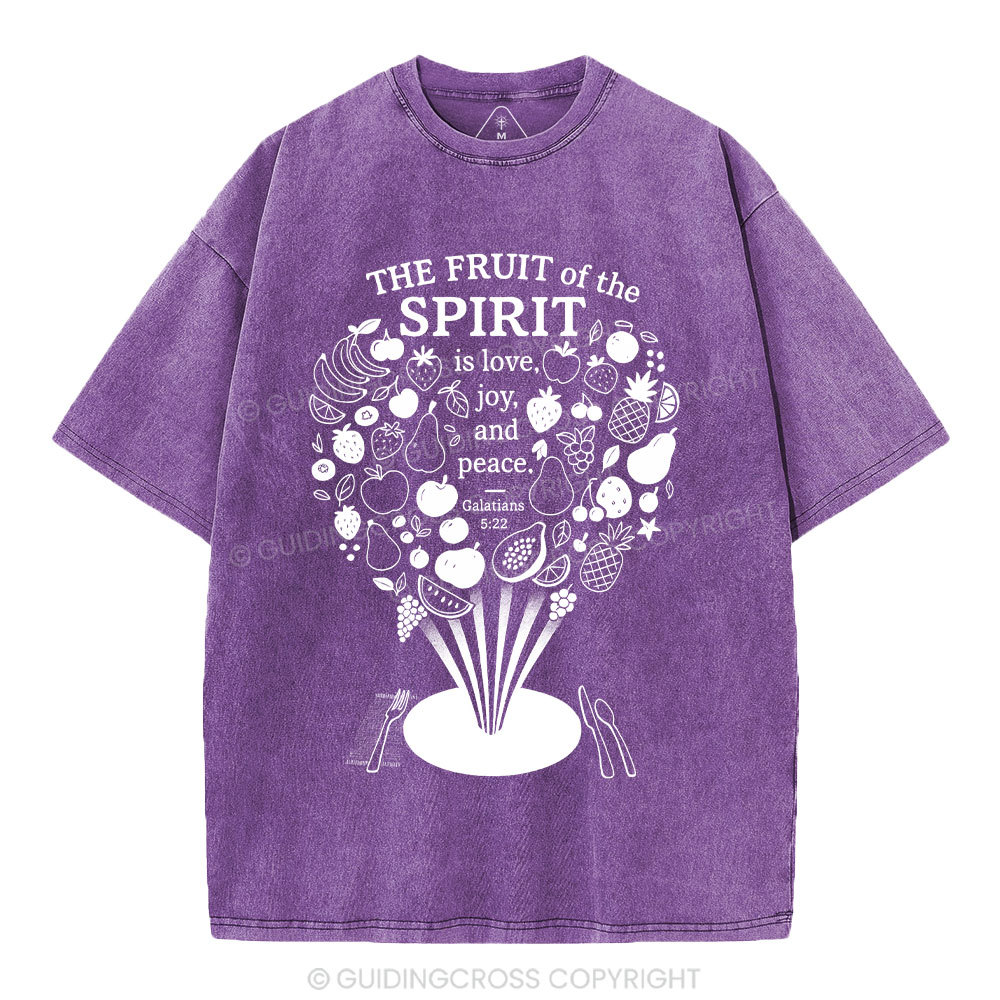 The Fruit Of The Spirit Christian Washed T-Shirt
