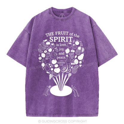 The Fruit Of The Spirit Christian Washed T-Shirt