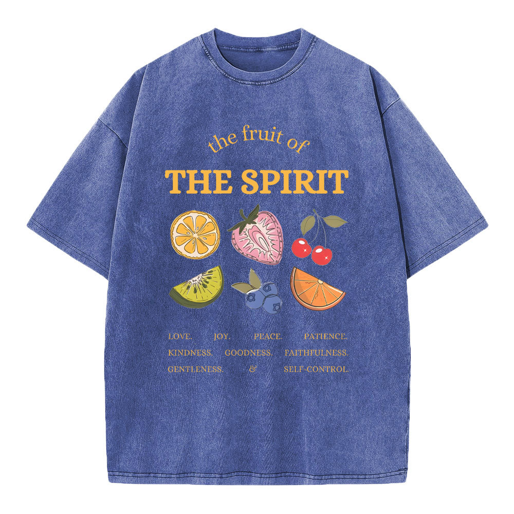 The Fruit Of The Spirit Christian Washed T-Shirt