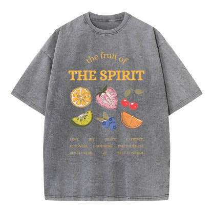 The Fruit Of The Spirit Christian Washed T-Shirt