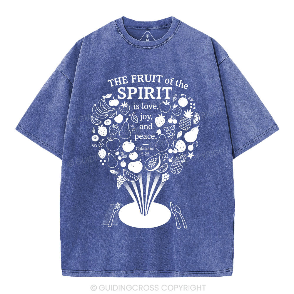 The Fruit Of The Spirit Christian Washed T-Shirt