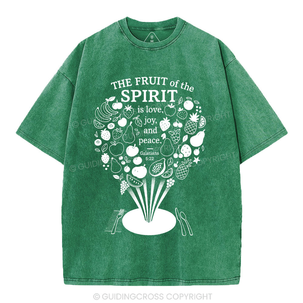 The Fruit Of The Spirit Christian Washed T-Shirt