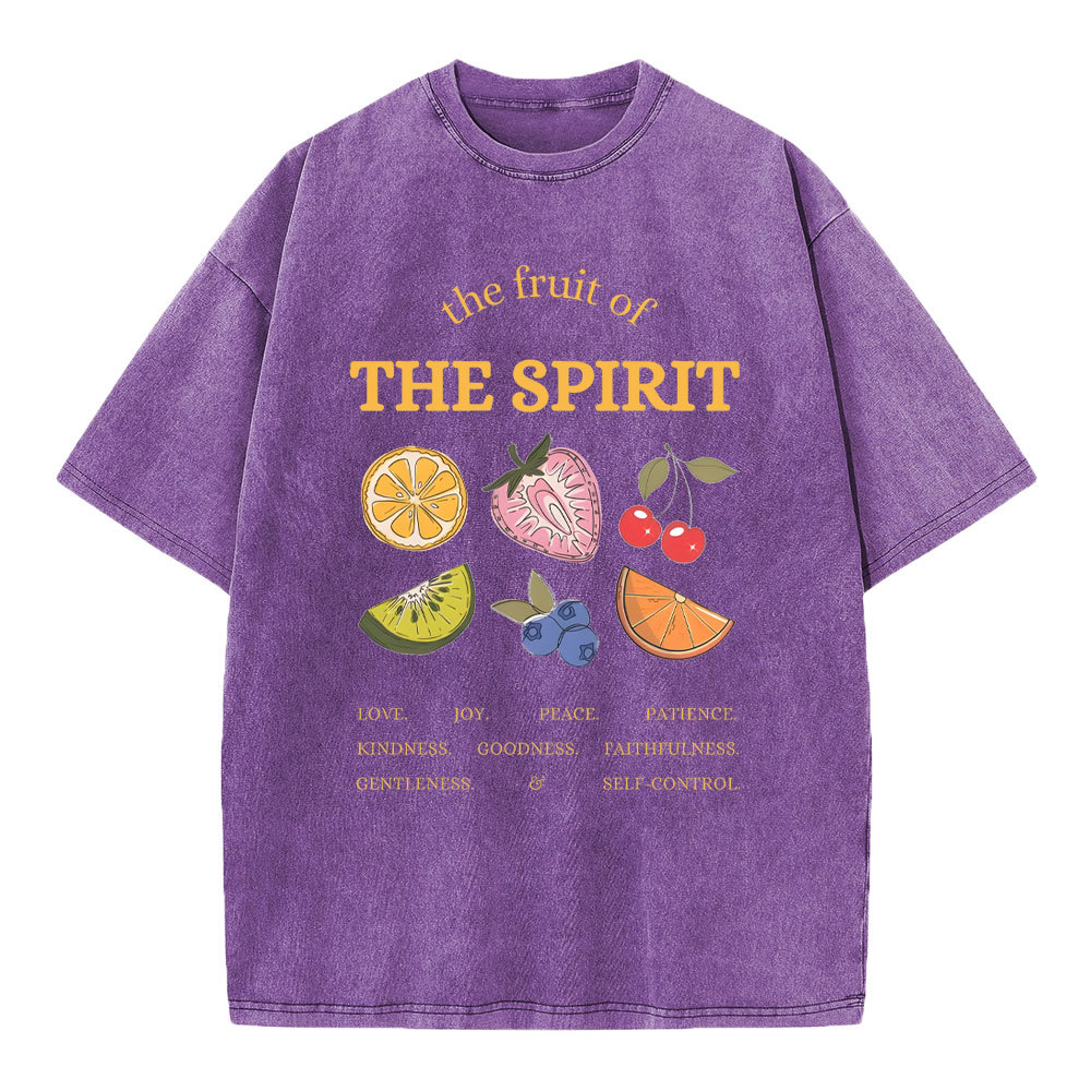 The Fruit Of The Spirit Christian Washed T-Shirt