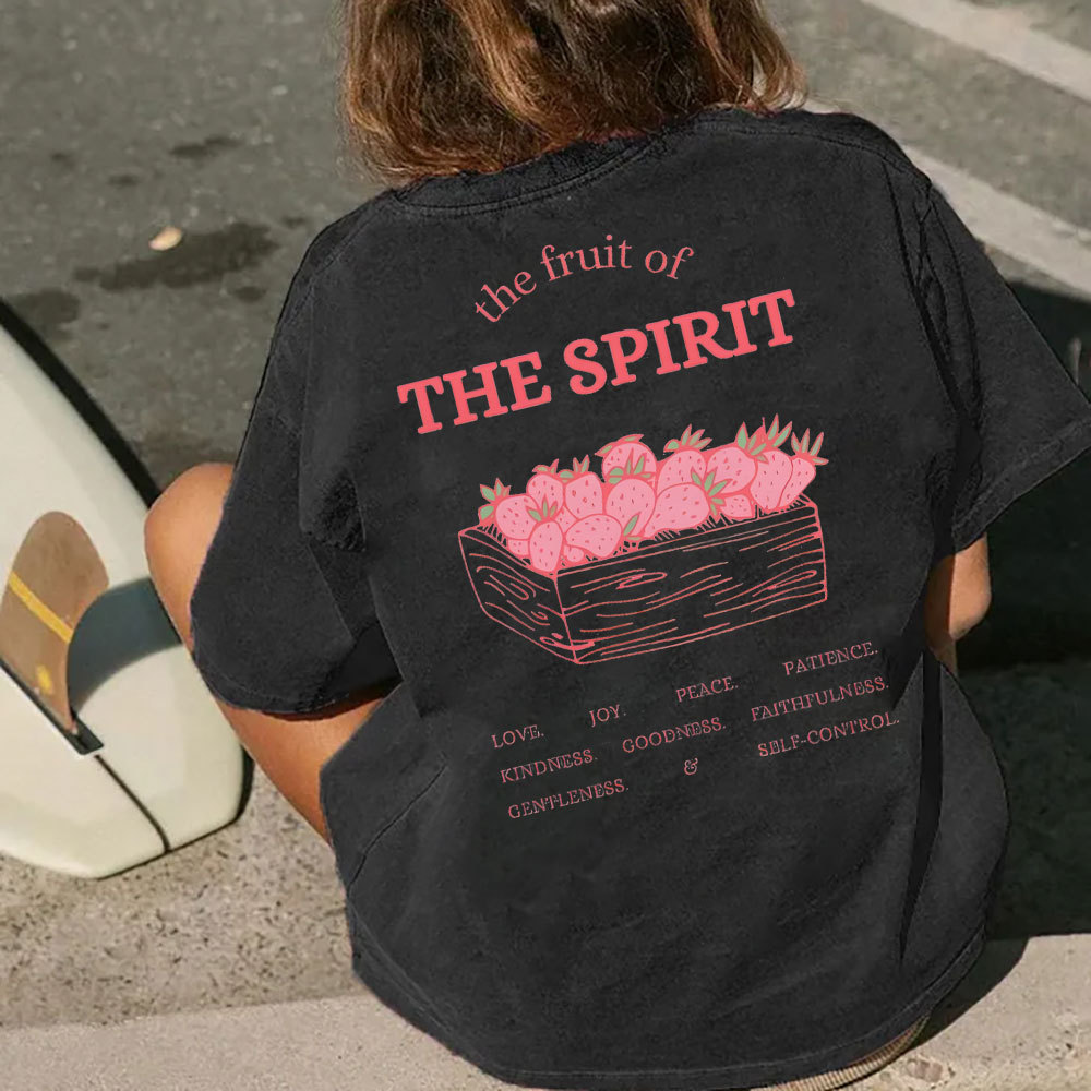 The Fruit Of The Spirit Christian Washed T-Shirt