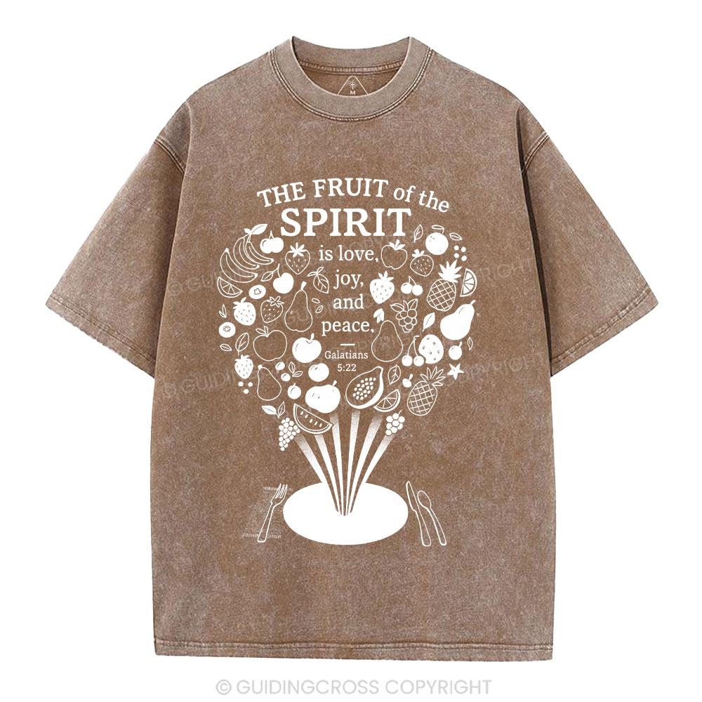The Fruit Of The Spirit Christian Washed T-Shirt