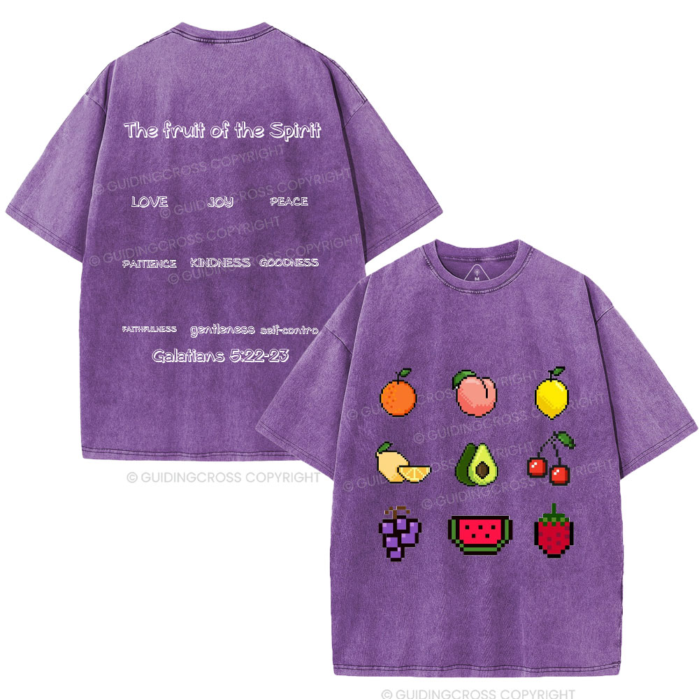 The Fruit Of The Spirit Christian Washed T-Shirt