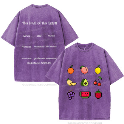 The Fruit Of The Spirit Christian Washed T-Shirt