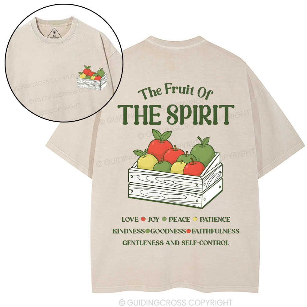 The Fruit Of The Spirit Christian Washed T-Shirt