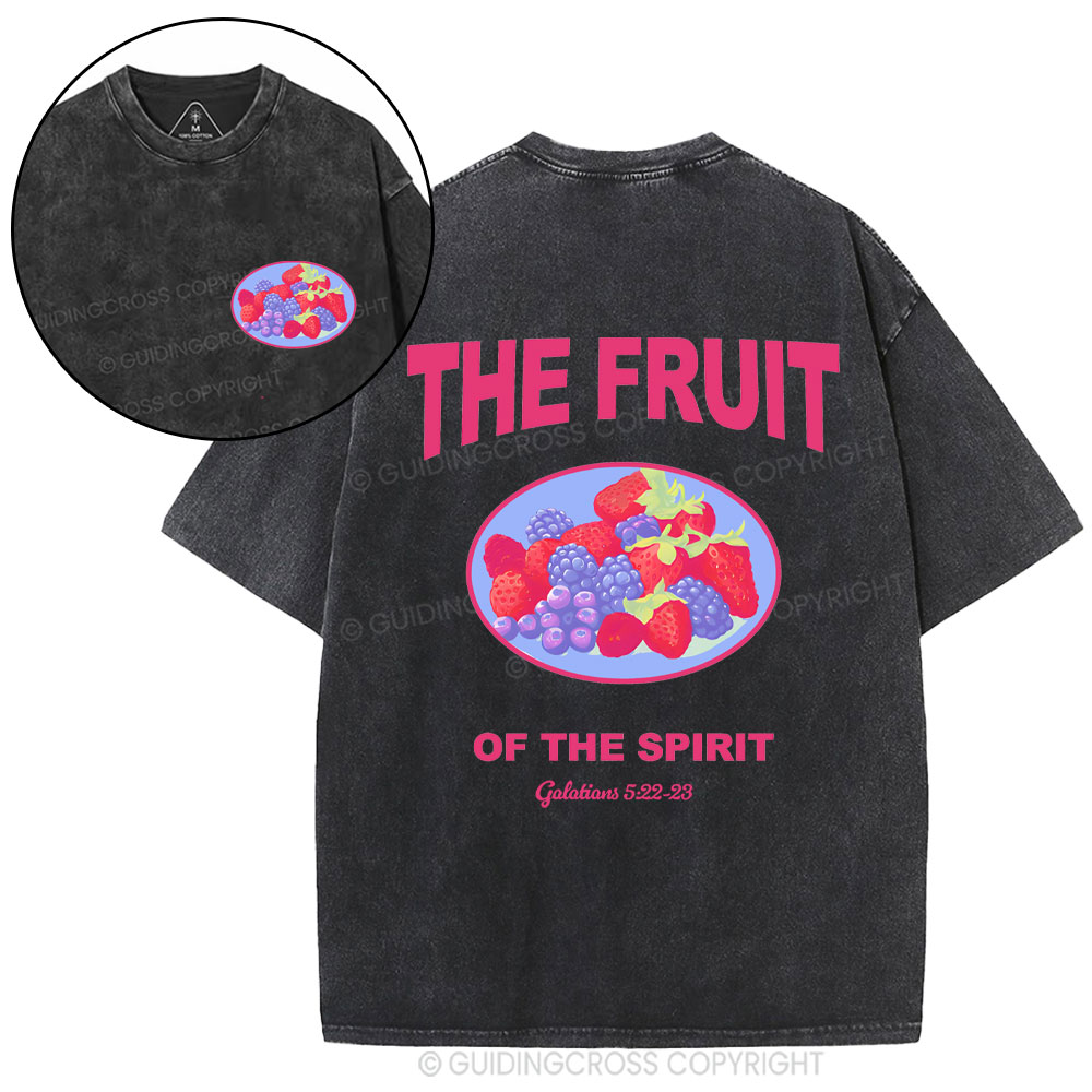 The Fruit Of The Spirit Christian Washed T-Shirt