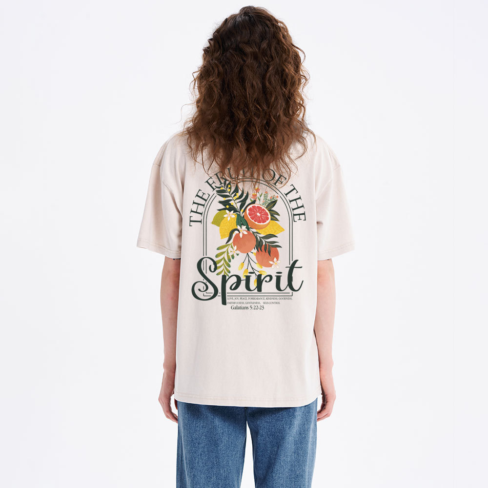 The Fruit Of The Spirit Christian Washed T-Shirt