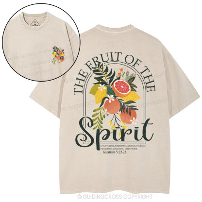 The Fruit Of The Spirit Christian Washed T-Shirt