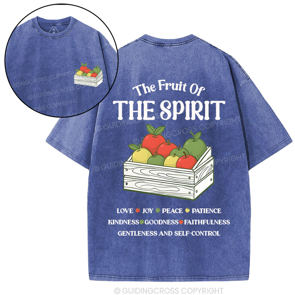 The Fruit Of The Spirit Christian Washed T-Shirt