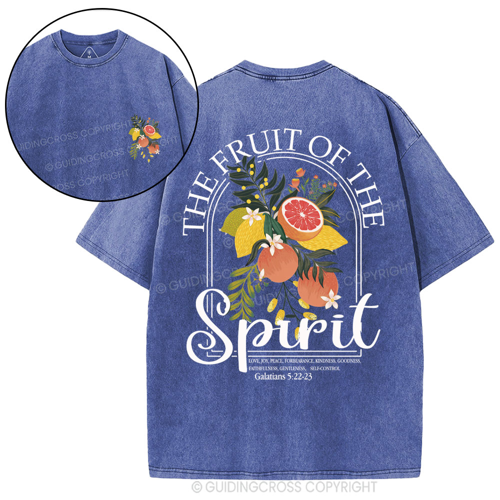 The Fruit Of The Spirit Christian Washed T-Shirt