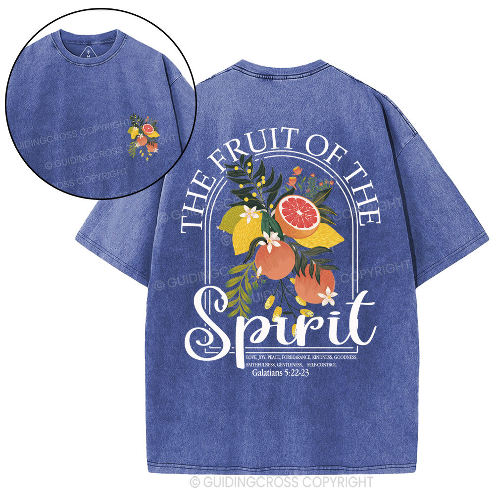 The Fruit Of The Spirit Christian Washed T-Shirt
