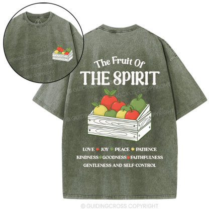 The Fruit Of The Spirit Christian Washed T-Shirt