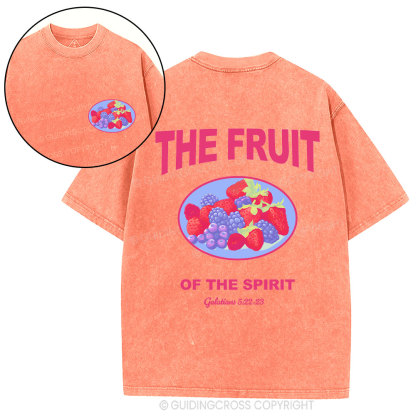 The Fruit Of The Spirit Christian Washed T-Shirt