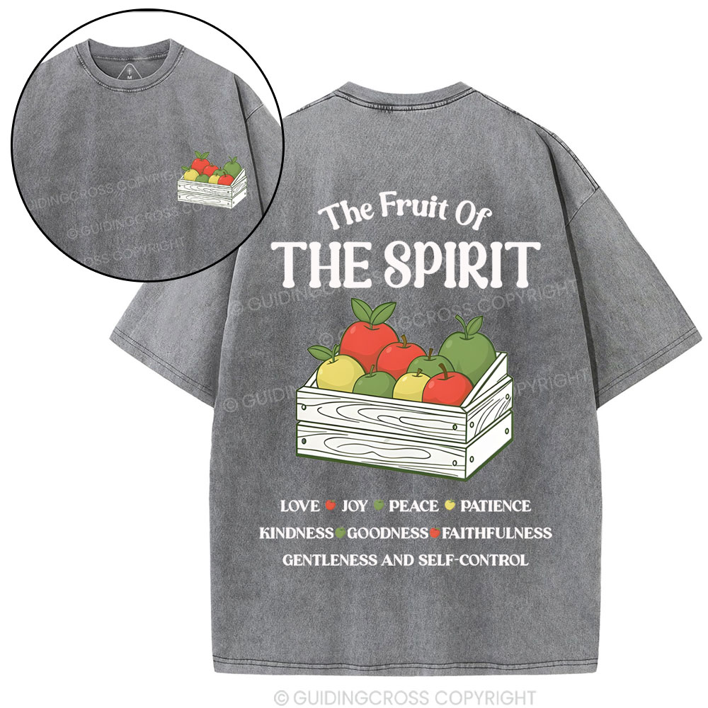 The Fruit Of The Spirit Christian Washed T-Shirt