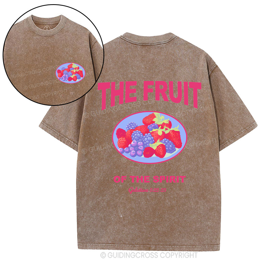 The Fruit Of The Spirit Christian Washed T-Shirt