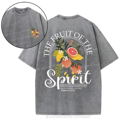 The Fruit Of The Spirit Christian Washed T-Shirt
