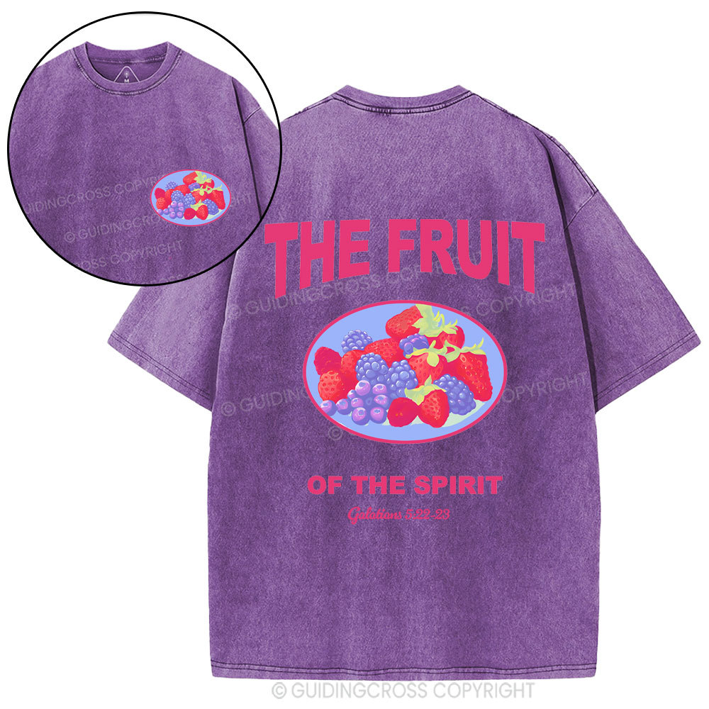 The Fruit Of The Spirit Christian Washed T-Shirt