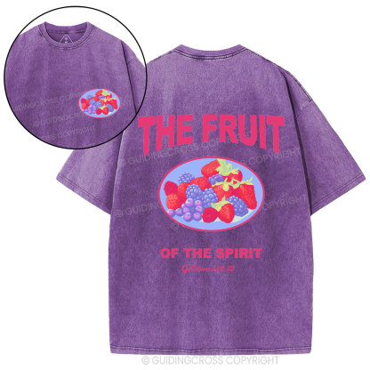 The Fruit Of The Spirit Christian Washed T-Shirt