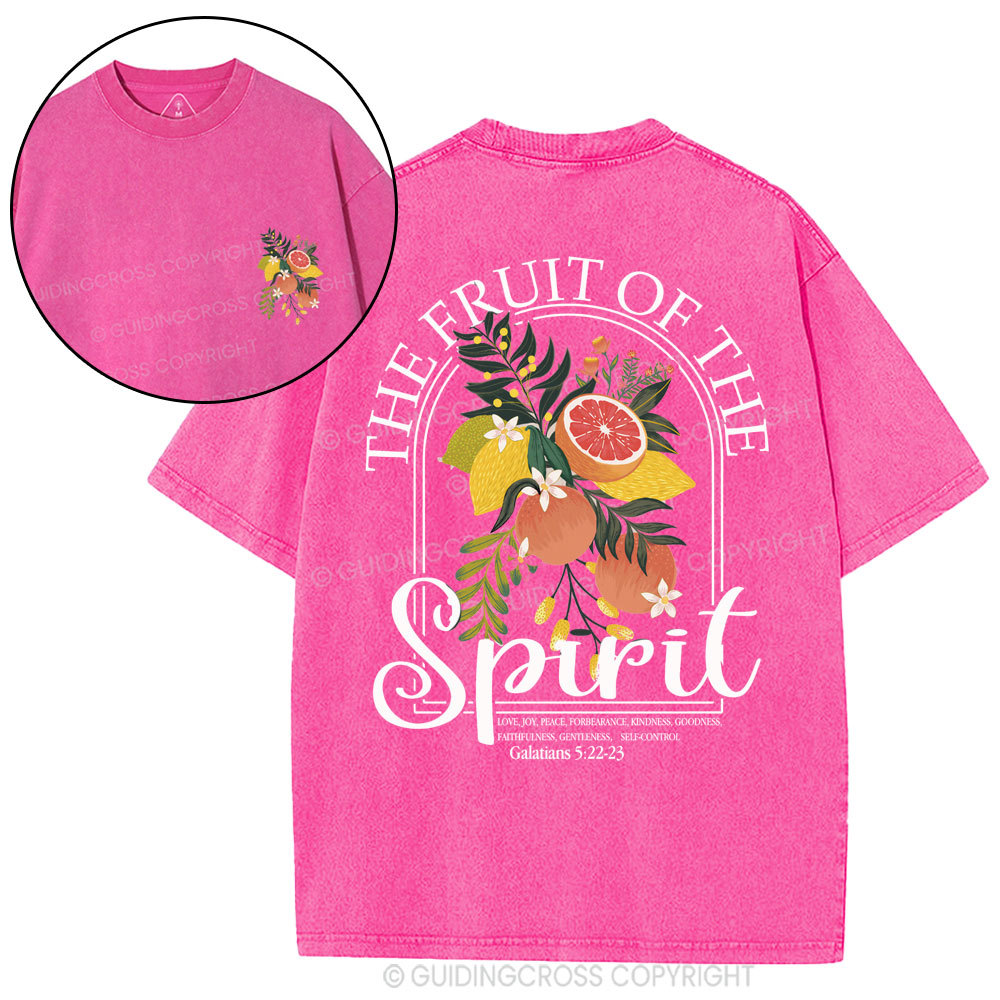 The Fruit Of The Spirit Christian Washed T-Shirt