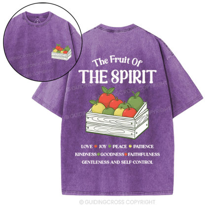 The Fruit Of The Spirit Christian Washed T-Shirt