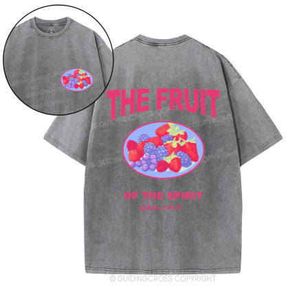 The Fruit Of The Spirit Christian Washed T-Shirt
