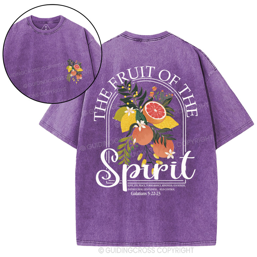 The Fruit Of The Spirit Christian Washed T-Shirt