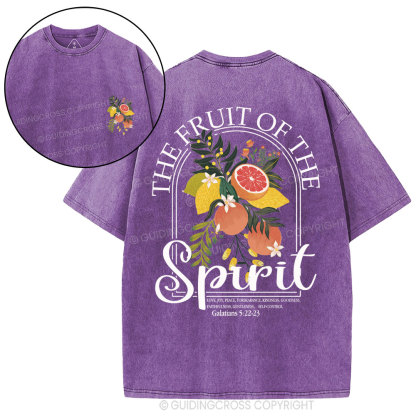The Fruit Of The Spirit Christian Washed T-Shirt
