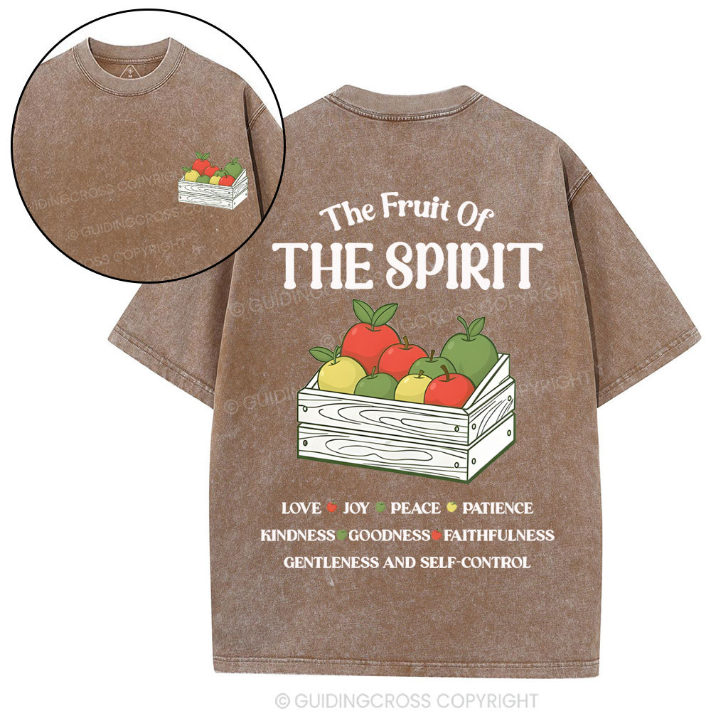 The Fruit Of The Spirit Christian Washed T-Shirt