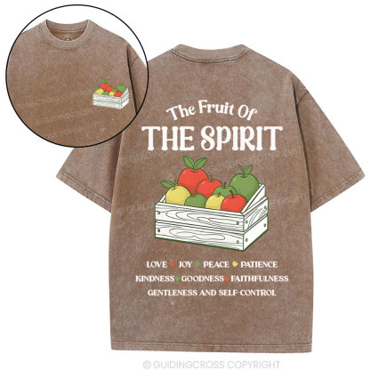 The Fruit Of The Spirit Christian Washed T-Shirt