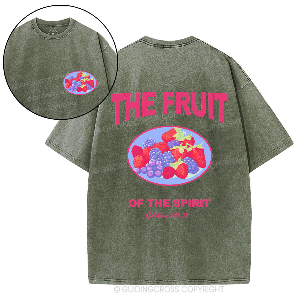 The Fruit Of The Spirit Christian Washed T-Shirt