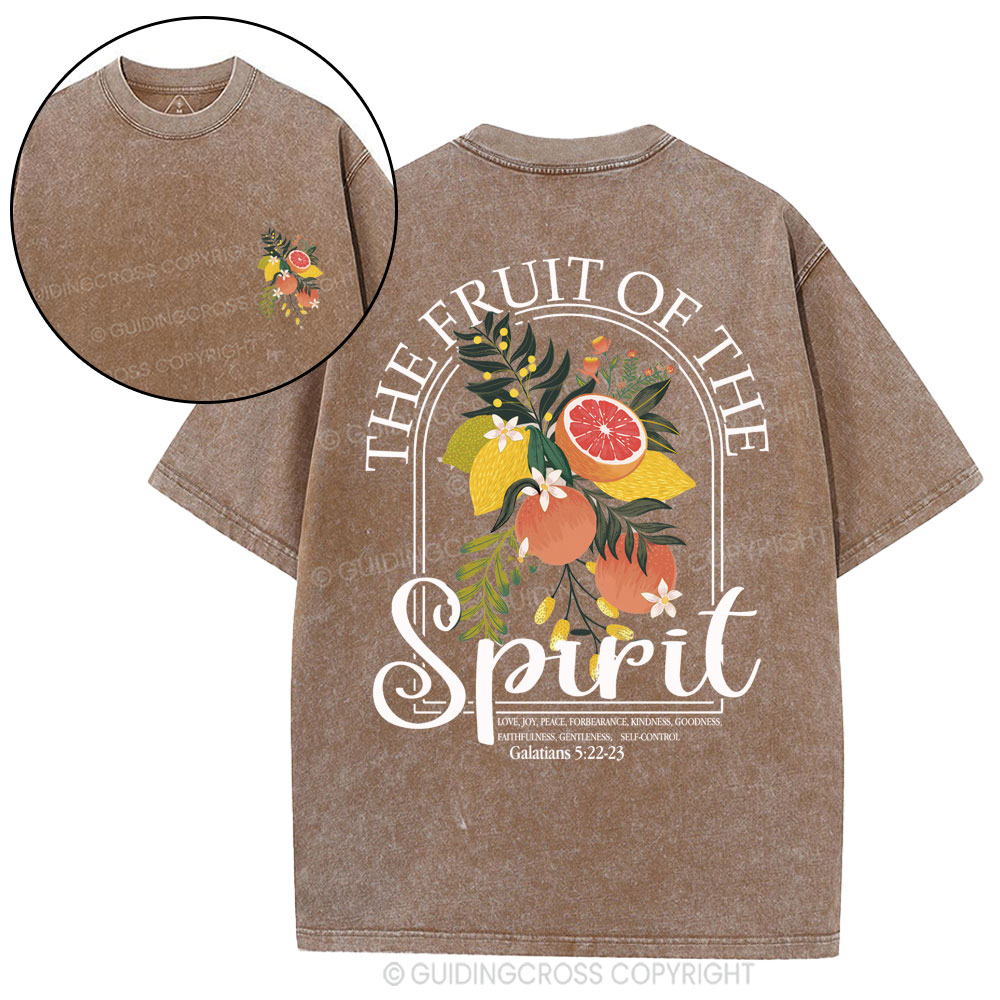 The Fruit Of The Spirit Christian Washed T-Shirt