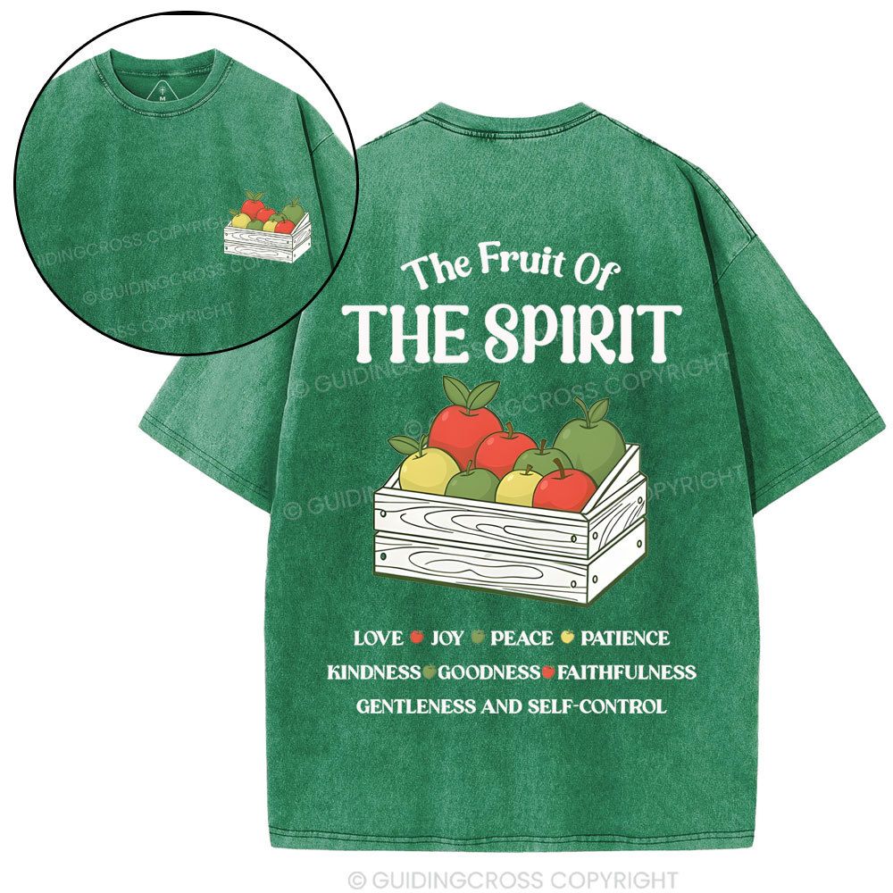 The Fruit Of The Spirit Christian Washed T-Shirt